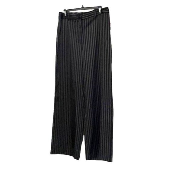 19 Cooper Front Seam Wide Leg Pants In Black/ White Stripes, Sz. L - Picture 3 of 10